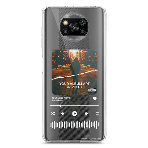 Xiaomi Poco X3 Cover - Personalised Album Art Series - Clear Phone Case - Soft Silicon Borders