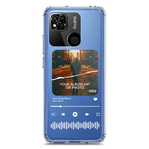 Xiaomi Redmi 10A Cover - Personalised Album Art Series - Clear Phone Case - Soft Silicon Borders