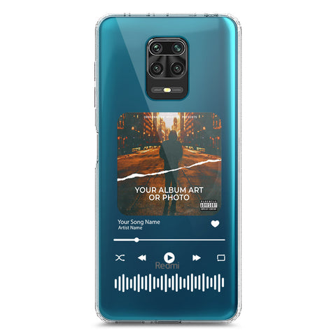 Xiaomi Redmi Note 9S Cover - Personalised Album Art Series - Clear Phone Case - Soft Silicon Borders