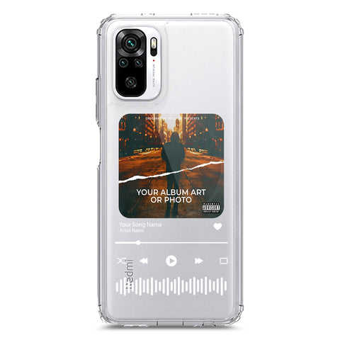 Xiaomi Redmi Note 10S Cover - Personalised Album Art Series - Clear Phone Case - Soft Silicon Borders