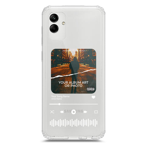 Samsung Galaxy A02s Cover - Personalised Album Art Series - Clear Phone Case - Soft Silicon Borders