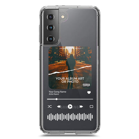 Samsung Galaxy S21 5G Cover - Personalised Album Art Series - Clear Phone Case - Soft Silicon Borders