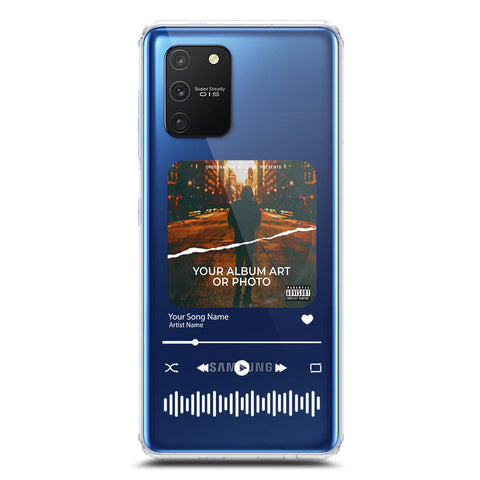 Samsung Galaxy A91 Cover - Personalised Album Art Series - Clear Phone Case - Soft Silicon Borders