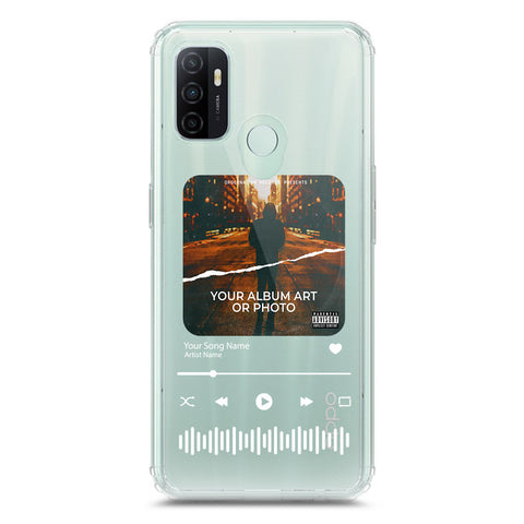Oppo A53 Cover - Personalised Album Art Series - Clear Phone Case - Soft Silicon Borders