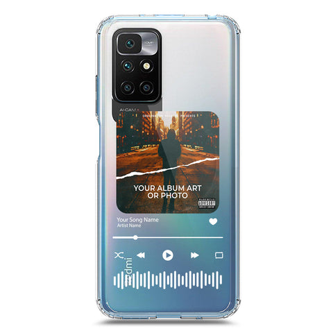 Xiaomi Redmi 10 Cover - Personalised Album Art Series - Clear Phone Case - Soft Silicon Borders