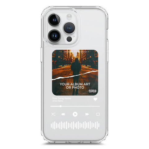 iPhone 15 Pro Max Cover - Personalised Album Art Series - Clear Phone Case - Soft Silicon Borders