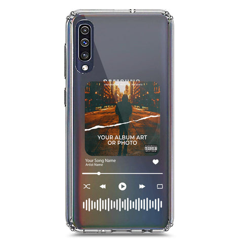 Samsung Galaxy A50 Cover - Personalised Album Art Series - Clear Phone Case - Soft Silicon Borders