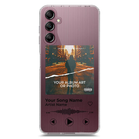 Samsung Galaxy A14 Cover - Personalised Album Art Series - Clear Phone Case - Soft Silicon Borders