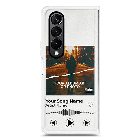 Samsung Galaxy Z Fold 4 5G Cover - Personalised Album Art Series - Clear Phone Case - Soft Silicon Borders