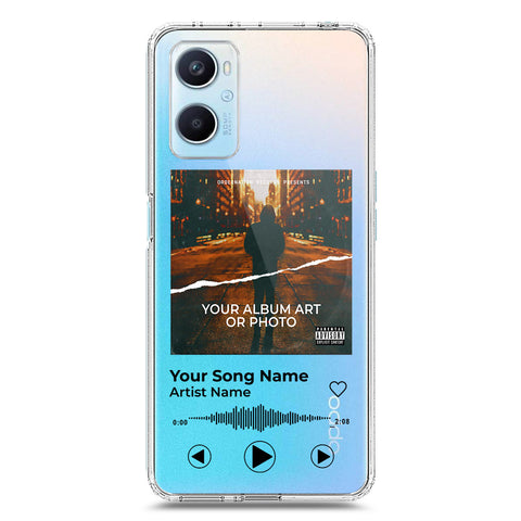 Oppo A96 4G Cover - Personalised Album Art Series - Clear Phone Case - Soft Silicon Borders