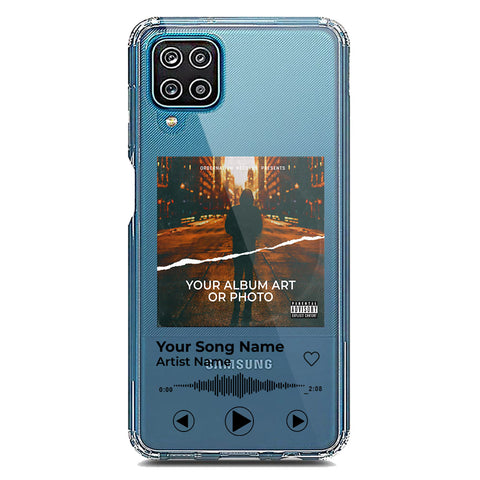 Samsung Galaxy A12 Cover - Personalised Album Art Series - Clear Phone Case - Soft Silicon Borders