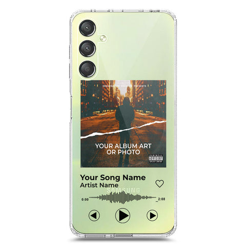 Samsung Galaxy A25 5G Cover - Personalised Album Art Series - Clear Phone Case - Soft Silicon Borders