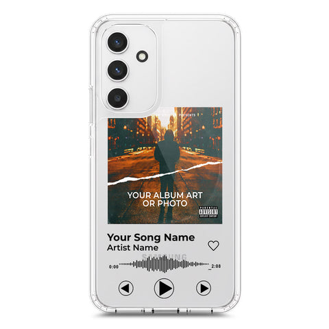 Samsung Galaxy A54 Cover - Personalised Album Art Series - Clear Phone Case - Soft Silicon Borders