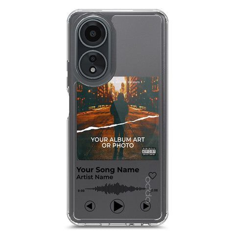 Oppo A58 4G Cover - Personalised Album Art Series - Clear Phone Case - Soft Silicon Borders