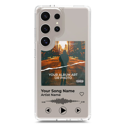 Samsung Galaxy S24 Ultra Cover - Personalised Album Art Series - Clear Phone Case - Soft Silicon Borders