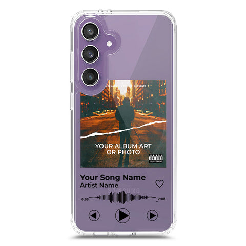 Samsung Galaxy S24 Cover - Personalised Album Art Series - Clear Phone Case - Soft Silicon Borders