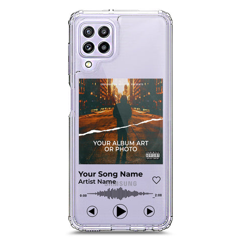 Samsung Galaxy A22 Cover - Personalised Album Art Series - Clear Phone Case - Soft Silicon Borders