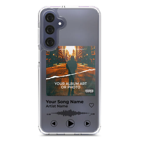 Samsung Galaxy A16 Cover - Personalised Album Art Series - Clear Phone Case - Soft Silicon Borders