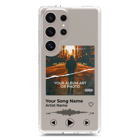 Samsung Galaxy S25 Ultra Cover - Personalised Album Art Series - Clear Phone Case - Soft Silicon Borders