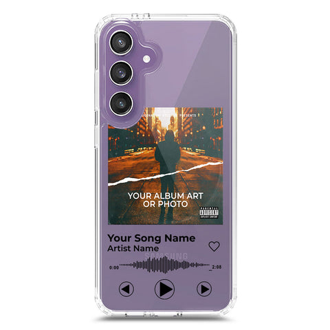 Samsung Galaxy S24 FE Cover - Personalised Album Art Series - Clear Phone Case - Soft Silicon Borders