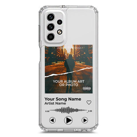 Samsung Galaxy A23 Cover - Personalised Album Art Series - Clear Phone Case - Soft Silicon Borders