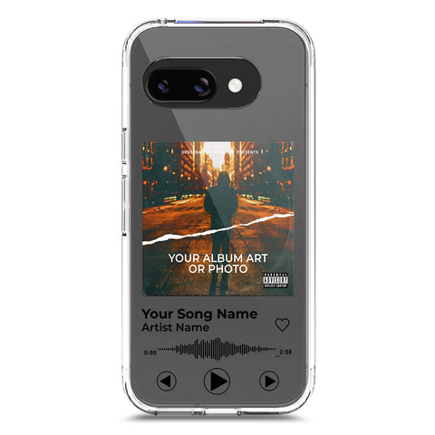 Google Pixel 9a Cover - Personalised Album Art Series - Clear Phone Case - Soft Silicon Borders