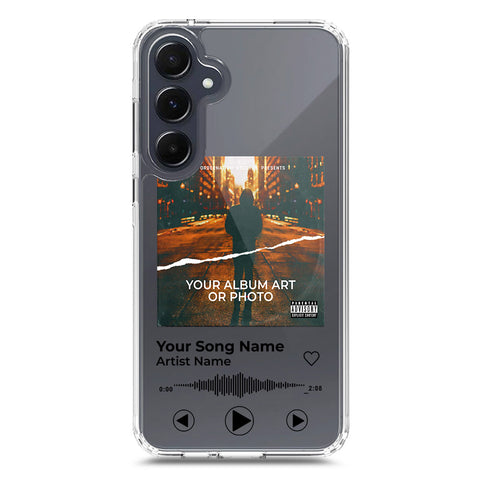 Samsung Galaxy A55 Cover - Personalised Album Art Series - Clear Phone Case - Soft Silicon Borders