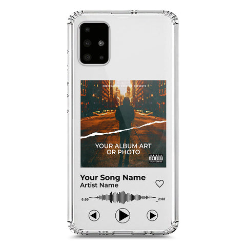 Samsung Galaxy A51 Cover - Personalised Album Art Series - Clear Phone Case - Soft Silicon Borders