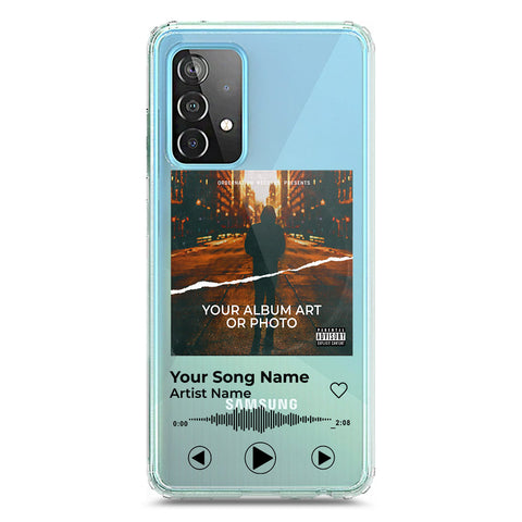 Samsung Galaxy A52 Cover - Personalised Album Art Series - Clear Phone Case - Soft Silicon Borders