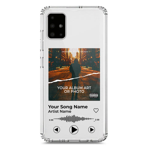 Samsung Galaxy A71 Cover - Personalised Album Art Series - Clear Phone Case - Soft Silicon Borders