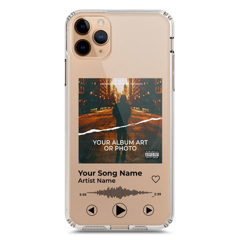 iPhone 11 Pro Max Cover - Personalised Album Art Series - Clear Phone Case - Soft Silicon Borders