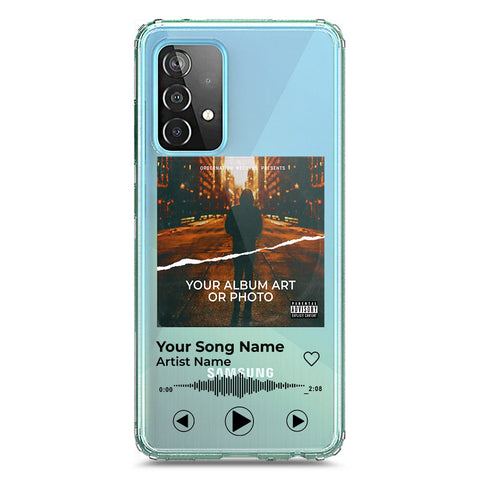 Samsung Galaxy A72 Cover - Personalised Album Art Series - Clear Phone Case - Soft Silicon Borders