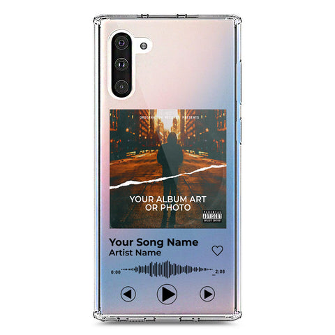 Samsung Galaxy Note 10 Cover - Personalised Album Art Series - Clear Phone Case - Soft Silicon Borders