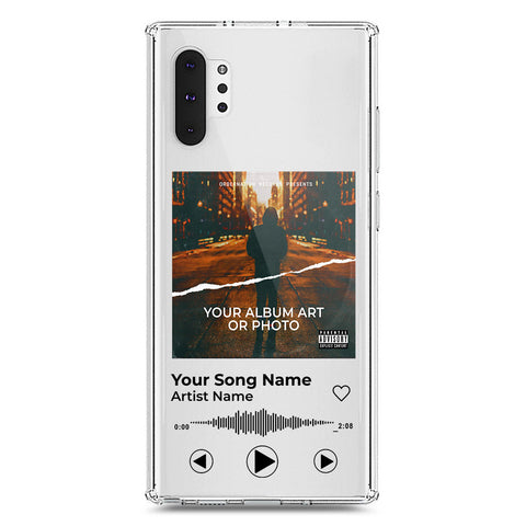 Samsung Galaxy Note 10 Plus Cover - Personalised Album Art Series - Clear Phone Case - Soft Silicon Borders