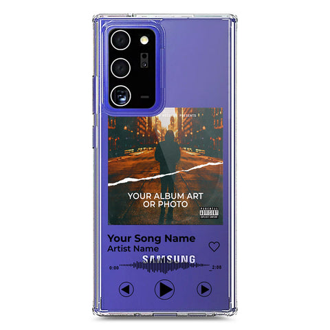 Samsung Galaxy Note 20 Ultra Cover - Personalised Album Art Series - Clear Phone Case - Soft Silicon Borders