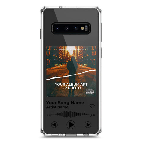 Samsung Galaxy S10 Cover - Personalised Album Art Series - Clear Phone Case - Soft Silicon Borders