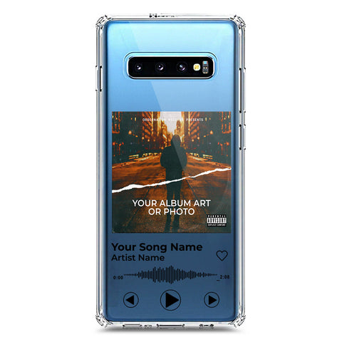 Samsung Galaxy S10 Plus Cover - Personalised Album Art Series - Clear Phone Case - Soft Silicon Borders