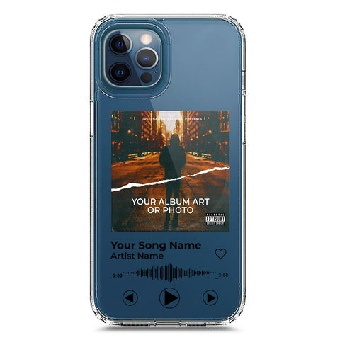 iPhone 12 Pro Max Cover - Personalised Album Art Series - Clear Phone Case - Soft Silicon Borders