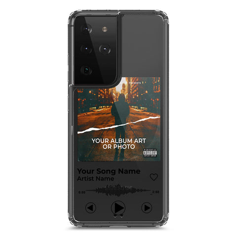 Samsung Galaxy S21 Ultra 5G Cover - Personalised Album Art Series - Clear Phone Case - Soft Silicon Borders
