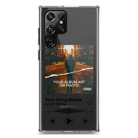 Samsung Galaxy S22 Ultra 5G Cover - Personalised Album Art Series - Clear Phone Case - Soft Silicon Borders