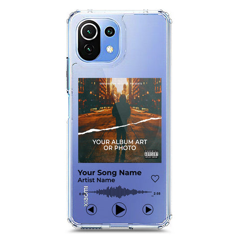 Xiaomi Mi 11 Lite Cover - Personalised Album Art Series - Clear Phone Case - Soft Silicon Borders