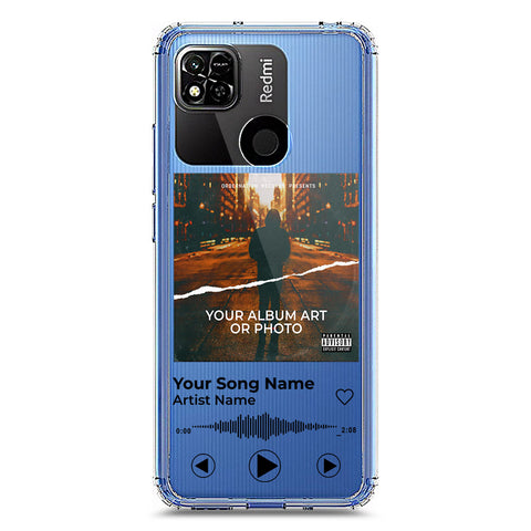 Xiaomi Redmi 10A Cover - Personalised Album Art Series - Clear Phone Case - Soft Silicon Borders