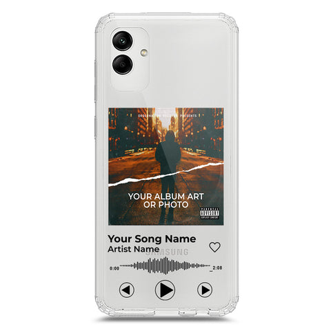 Samsung Galaxy A02s Cover - Personalised Album Art Series - Clear Phone Case - Soft Silicon Borders