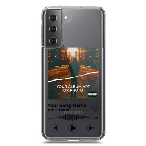Samsung Galaxy S21 5G Cover - Personalised Album Art Series - Clear Phone Case - Soft Silicon Borders