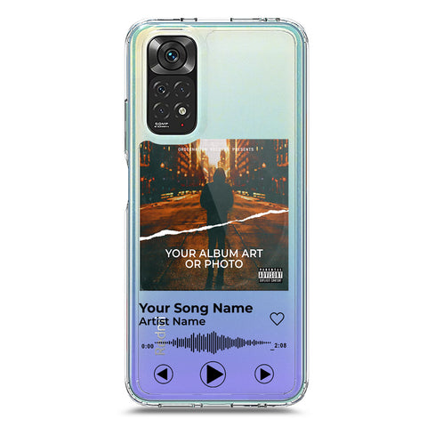 Xiaomi Redmi Note 11S Cover - Personalised Album Art Series - Clear Phone Case - Soft Silicon Borders