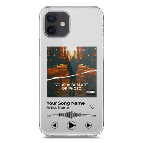 iPhone 12 Cover - Personalised Album Art Series - Clear Phone Case - Soft Silicon Borders