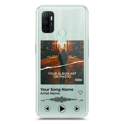 Oppo A53 Cover - Personalised Album Art Series - Clear Phone Case - Soft Silicon Borders