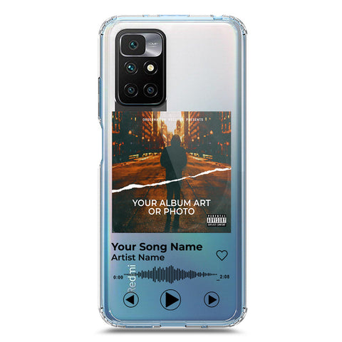 Xiaomi Redmi 10 Cover - Personalised Album Art Series - Clear Phone Case - Soft Silicon Borders