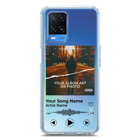 Oppo A54 4G Cover - Personalised Album Art Series - Clear Phone Case - Soft Silicon Borders