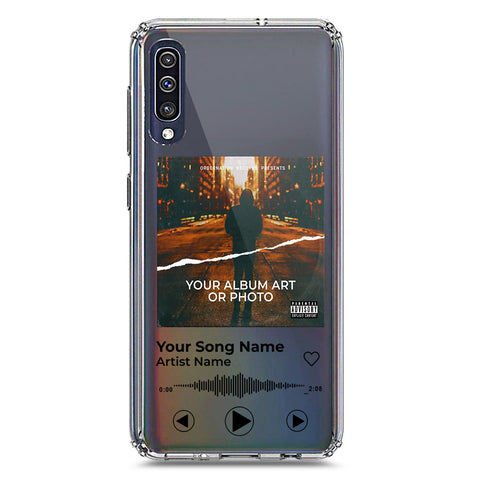 Samsung Galaxy A50 Cover - Personalised Album Art Series - Clear Phone Case - Soft Silicon Borders